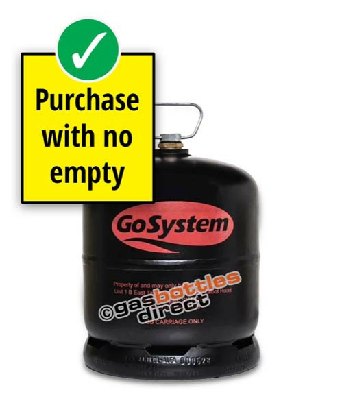 GoSystem 2.75kg Butane Gas Cylinder - New Full Cylinder